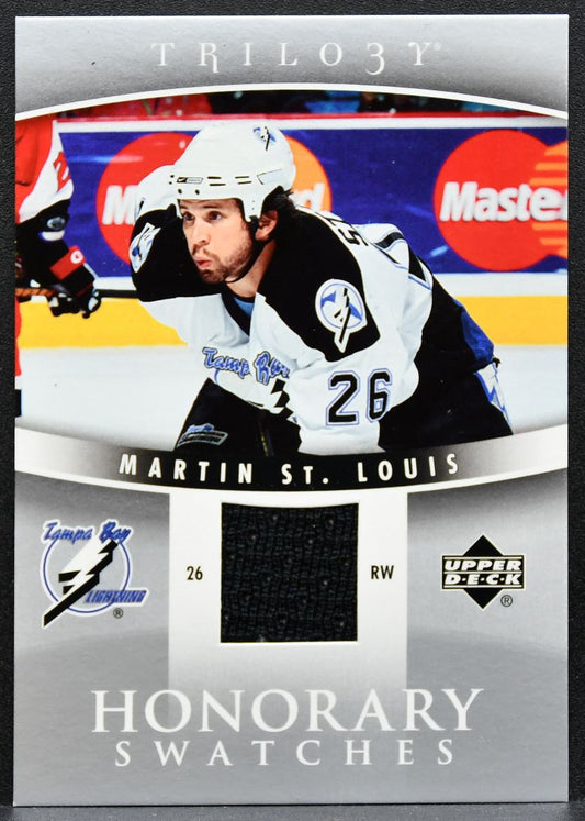 2006-07 UD Trilogy Honorary Swatches Martin St. Louis Lightning Jersey 2235