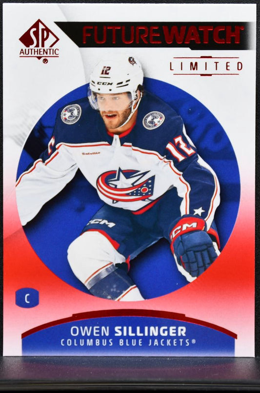2025-26 SP Authentic Future Watch Limited Red Sillinger Blue Jackets RC 9995