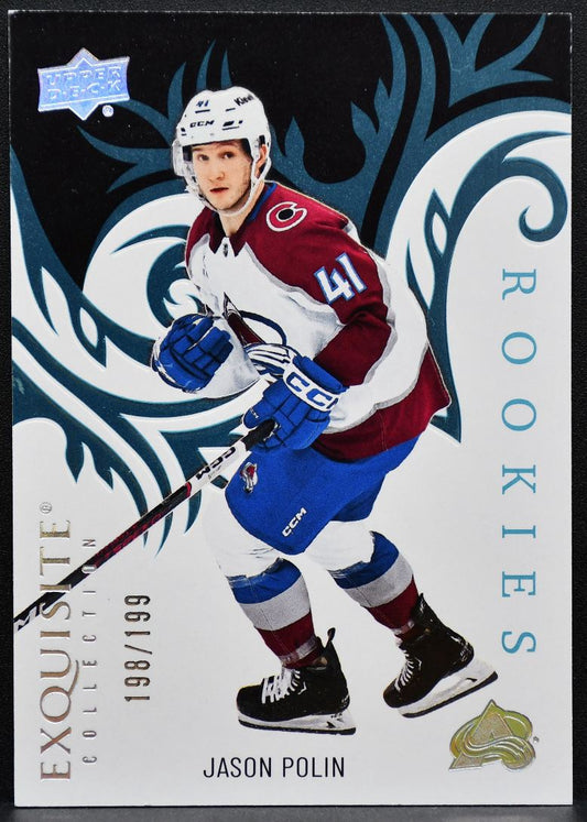 2024-25 UD Ice Exquisite Collection Rookies Platinum Blue Polin RC 2072