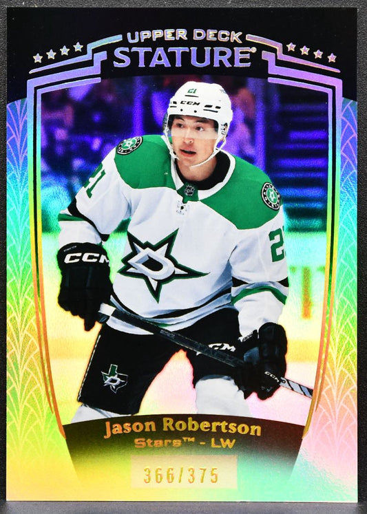 2024-25 Upper Deck Stature Green Jason Robertson 20 Dallas Stars 366/375 6210