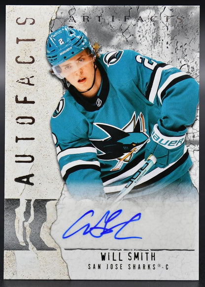2025-26 UD Artifacts Will Smith AF-WS San Jose Sharks Auto
