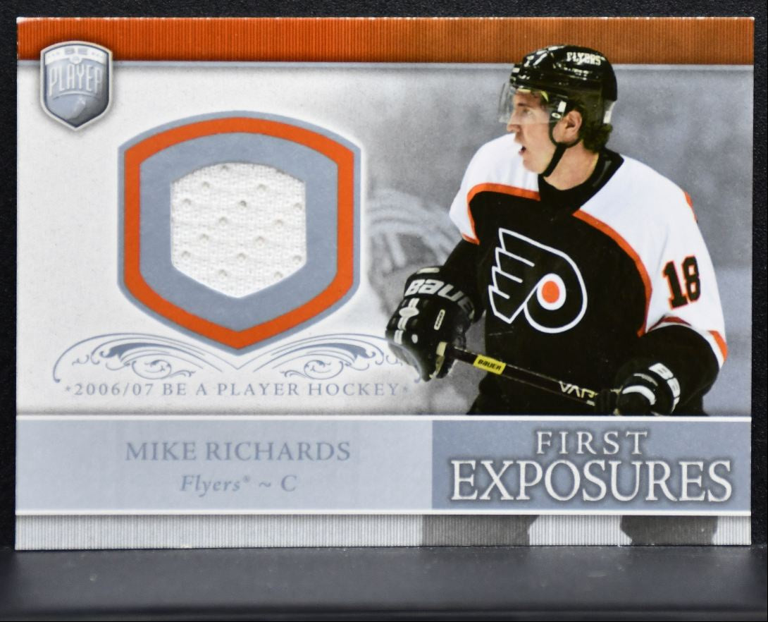 2006-07 Be A Player Portraits First Exposures Mike Richards Flyers Jersey 1106