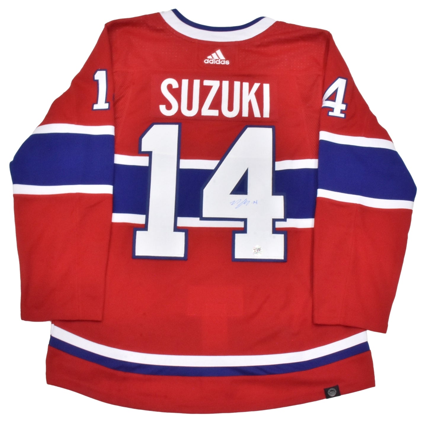 Nick Suzuki Autographed Red Adidas Jersey