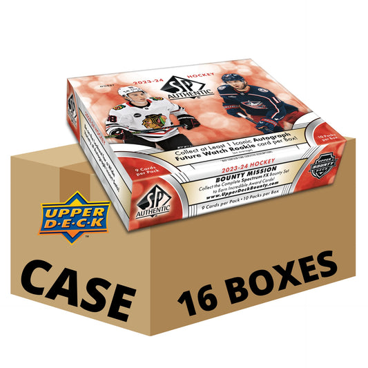 Upper Deck SP Authentic Hockey 23/24 Hobby Case (16 Boxes)