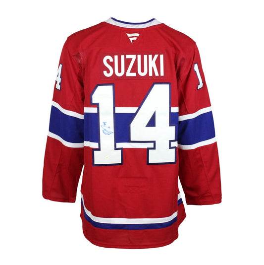 Nick Suzuki Autographed Montreal Canadiens Fanatic Premium Jersey