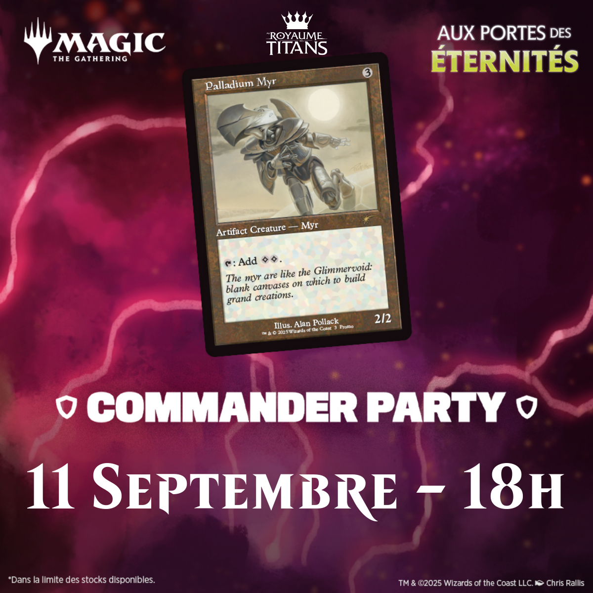 Commander Party Edge of Eternities - 11 septembre 18h