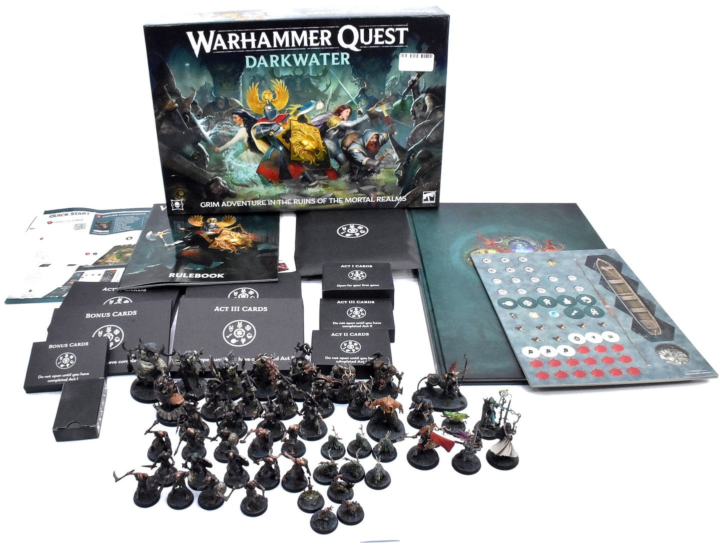 WARHAMMER QUEST Warhammer Darkwater Box #1 PRO PAINTED COMMISSION Sigmar 1374