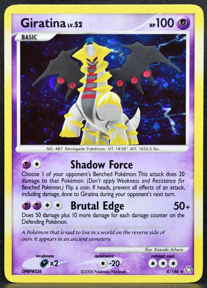 Pokemon TCG Giratina Lv.52 4/146 Legends Awakened Holofoil MP