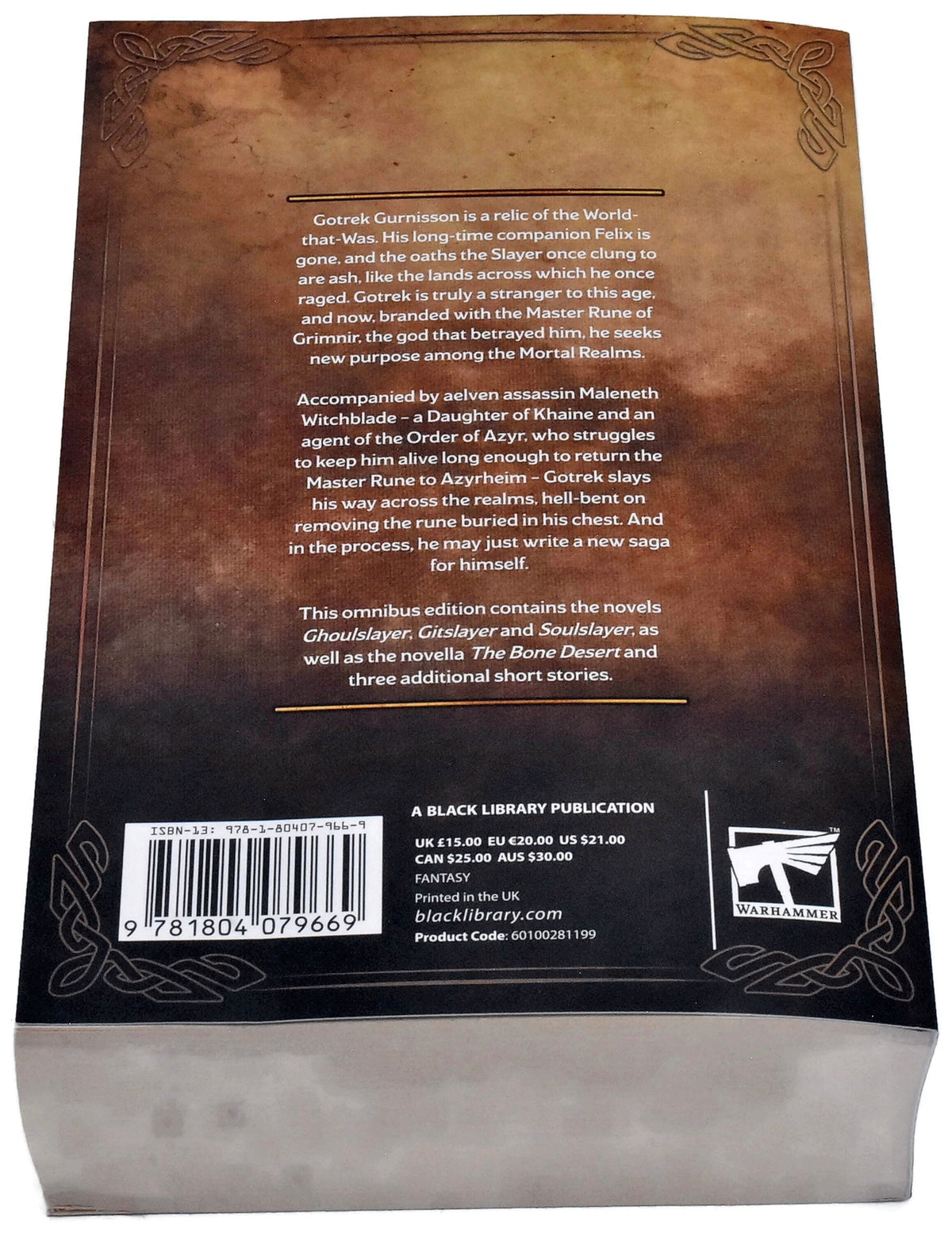 BOOKS & ACCESSORIES Gotrek & Maleneth The Omnibus (PB) #1 OK CONDITION 2061