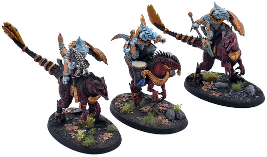 SERAPHON 3 Aggradon Lancers #1 PRO PAINTED Warhammer Sigmar 1640