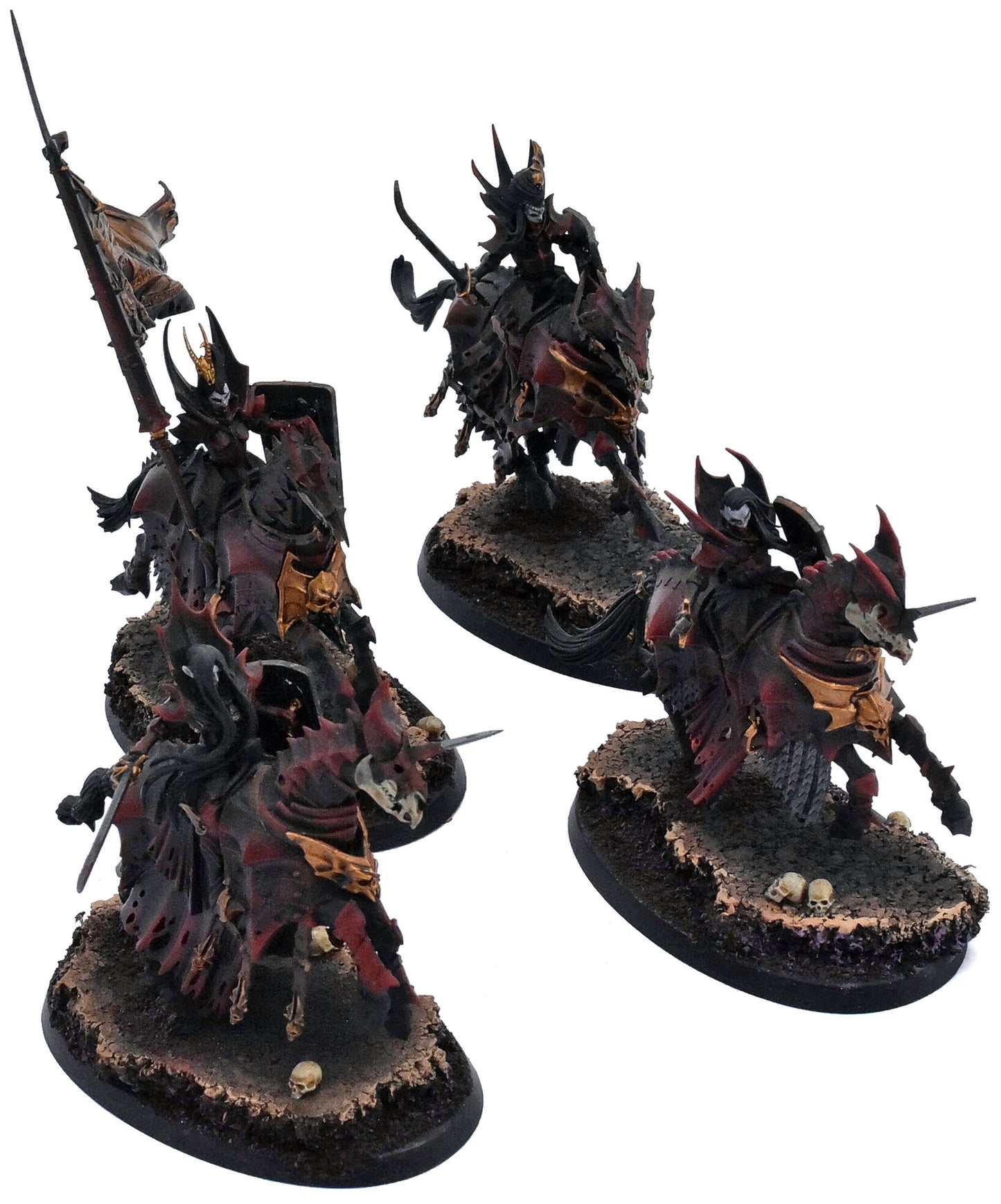 SOULBLIGHT GRAVELORDS 4 Blood Knights #1 PRO PAINTED Sigmar 1657