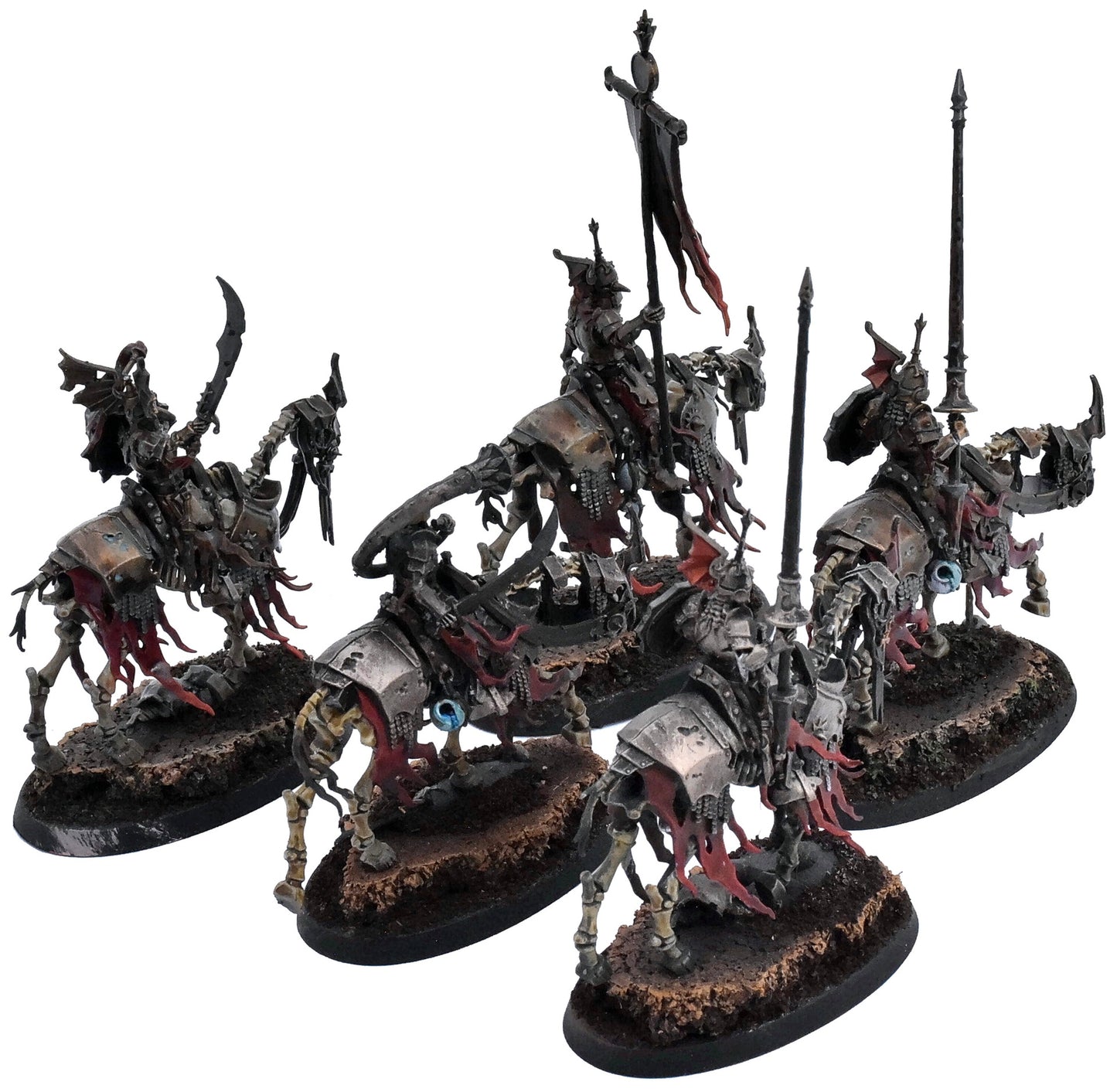 SOULBLIGHT GRAVELORDS 5 Barrow Knights #1 PRO PAINTED Warhammer Sigmar 1664