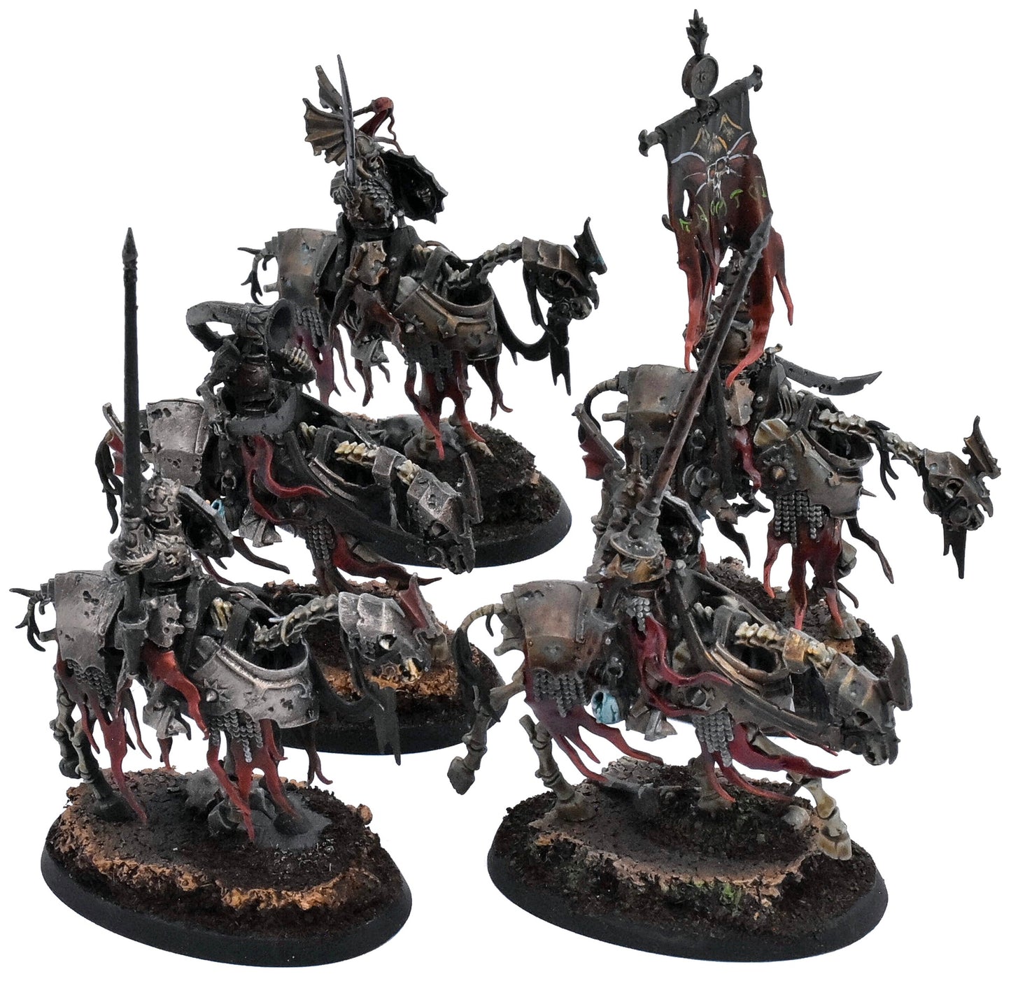 SOULBLIGHT GRAVELORDS 5 Barrow Knights #1 PRO PAINTED Warhammer Sigmar 1664