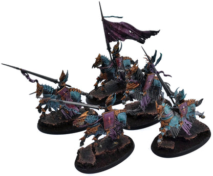 SOULBLIGHT GRAVELORDS 5 Blood Knights #2 PRO PAINTED Warhammer Sigmar 1671