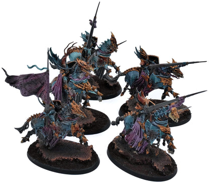 SOULBLIGHT GRAVELORDS 5 Blood Knights #2 PRO PAINTED Warhammer Sigmar 1671