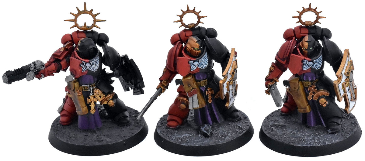 BLOOD ANGELS 3 Bladeguard Veterans #1 Warhammer 40K WELL PAINTED 2467