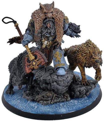 SPACE WOLVES Logan Grimnar #1 WELL PAINTED Warhammer 40K 1923