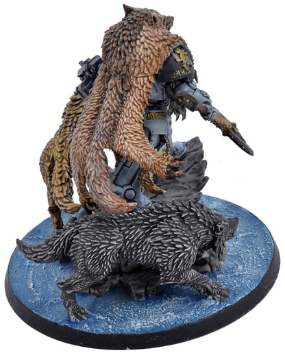 SPACE WOLVES Logan Grimnar #1 WELL PAINTED Warhammer 40K 1923
