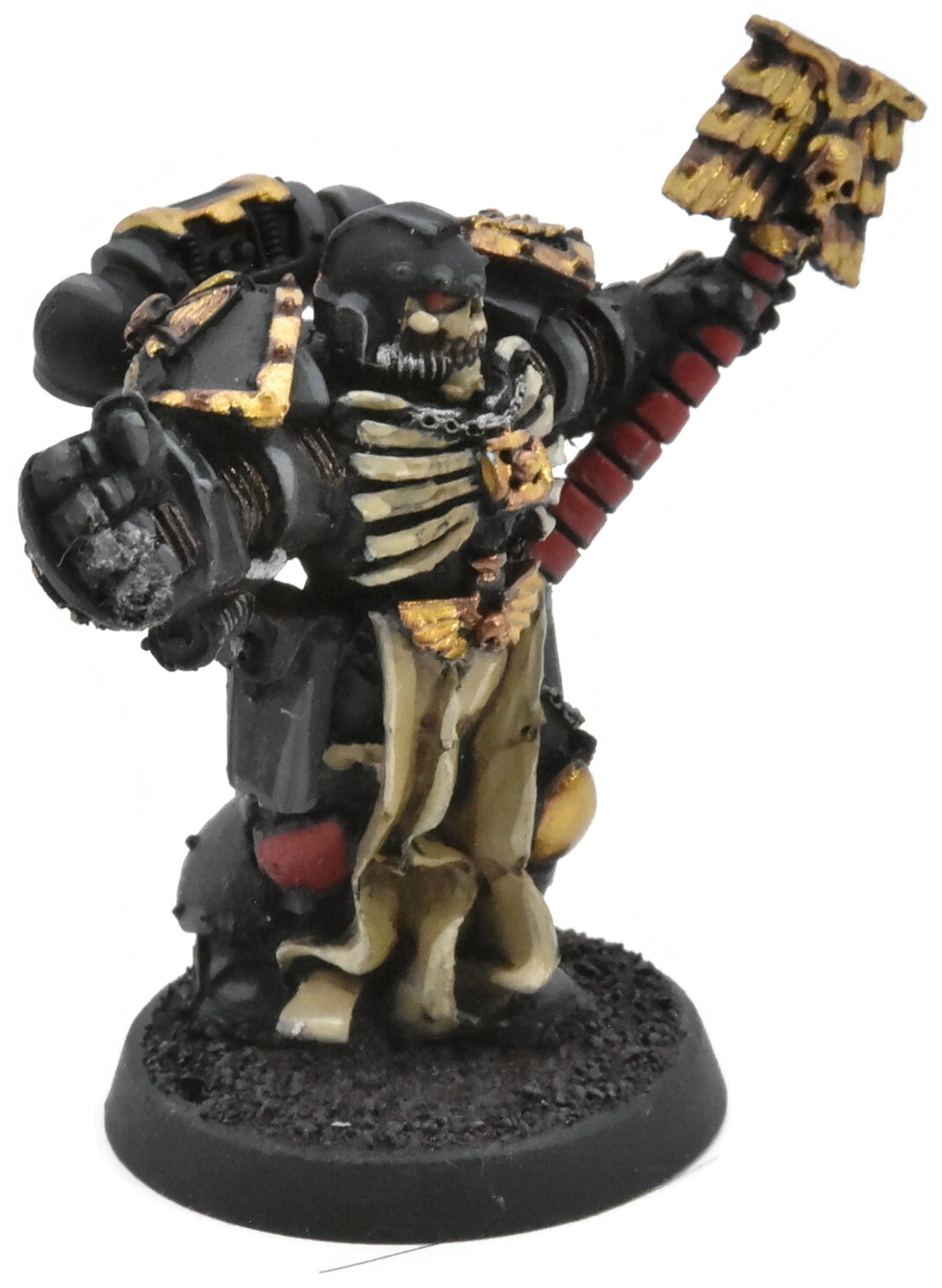 SPACE MARINES Primaris Chaplain #1 WELL PAINTED Warhammer 40K 4978