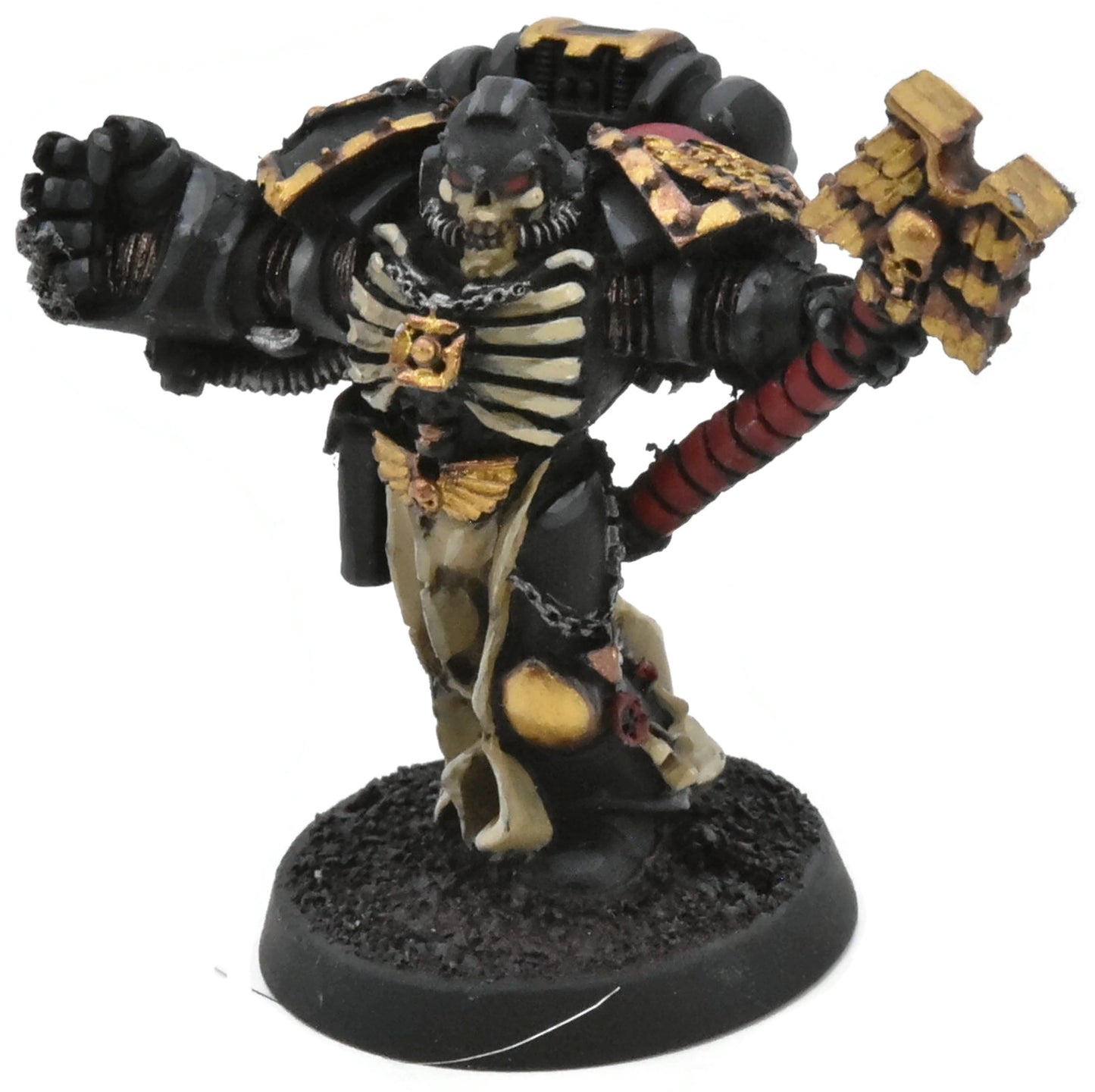 SPACE MARINES Primaris Chaplain #1 WELL PAINTED Warhammer 40K 4978