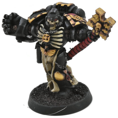 SPACE MARINES Primaris Chaplain #1 WELL PAINTED Warhammer 40K 4978