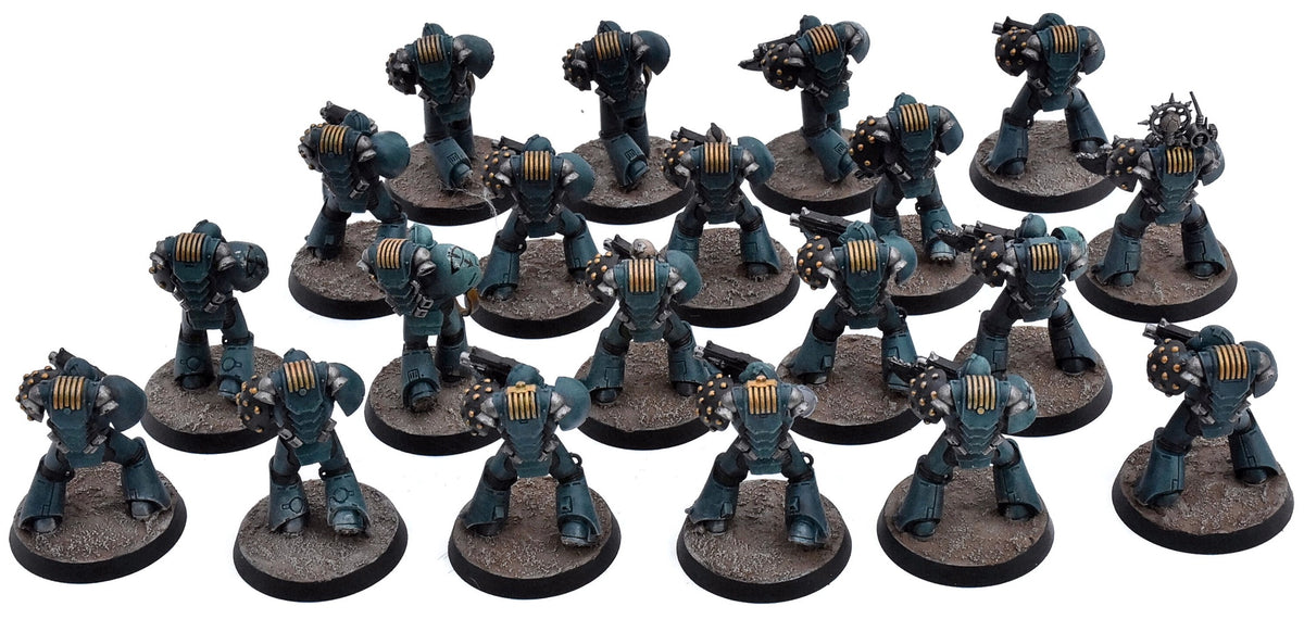 LOYALIST SPACE MARINE LEGIONS 20 Mkvi Tactical Squad #1 WELL PAINTED 2658