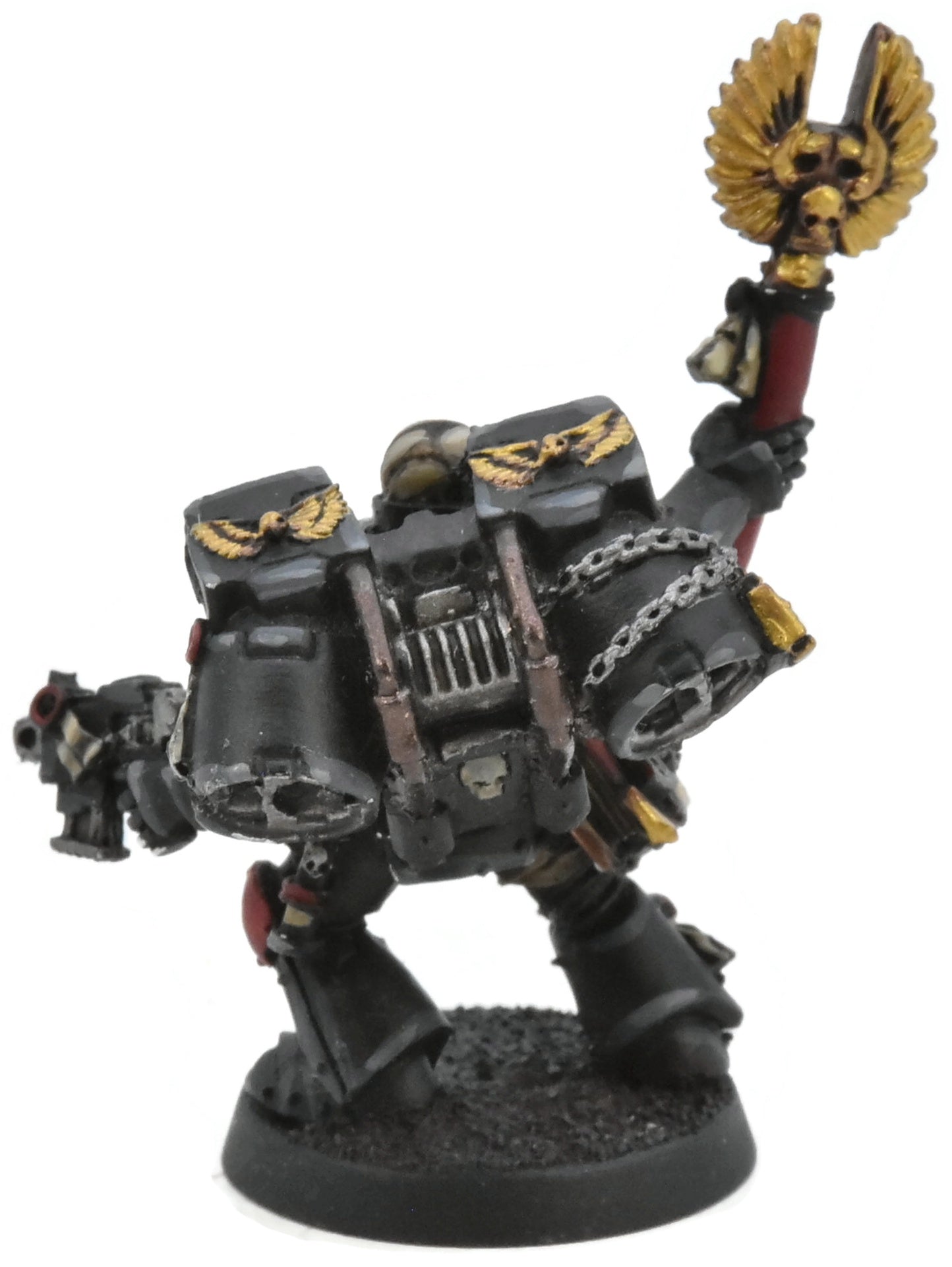 BLOOD ANGELS Chaplain With Jump Pack #8 METAL WELL PAINTED 40K 5043