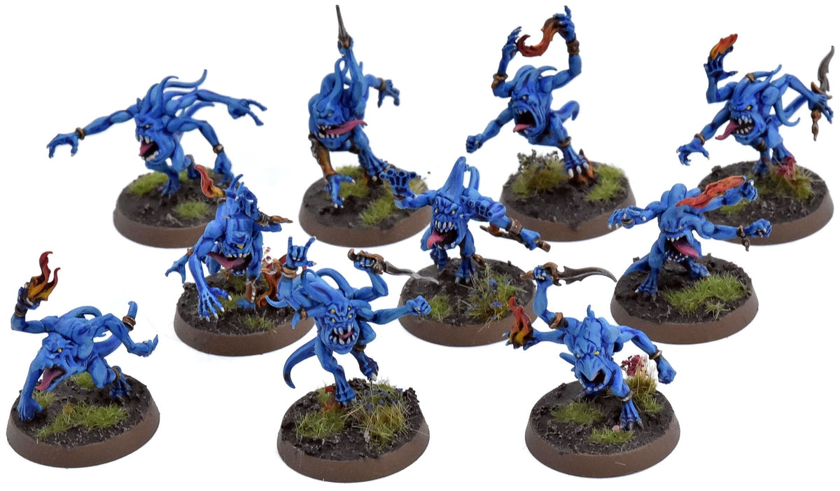 DISCIPLES OF TZEENTCH 10 Blue Horrors #1 Commission PRO PAINTED Sigmar 2764