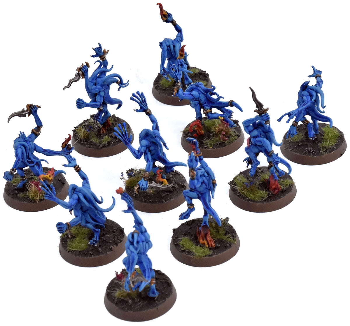 DISCIPLES OF TZEENTCH 10 Blue Horrors #1 Commission PRO PAINTED Sigmar 2764
