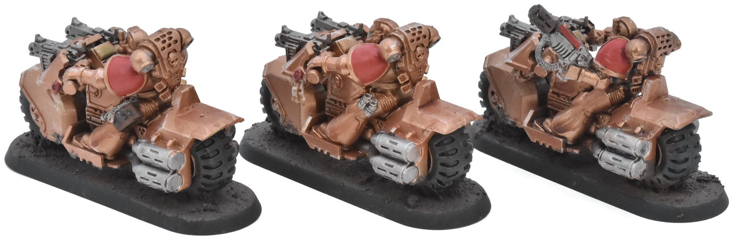 SPACE MARINES 3 Space Marines Bike Squad #11 Warhammer 40K 5098