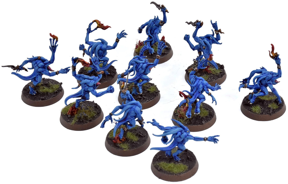 DISCIPLES OF TZEENTCH 10 Blue Horrors #1 Commission PRO PAINTED Sigmar 2764