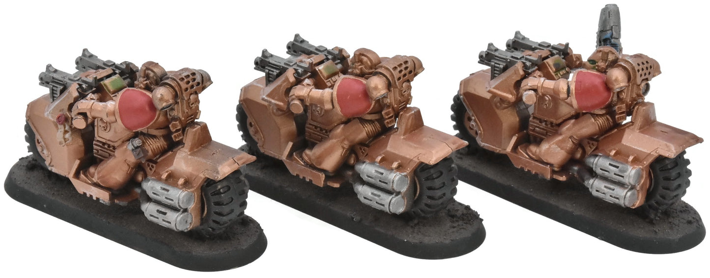 SPACE MARINES 3 Space Marines Bike Squad #10 Warhammer 40K 5128