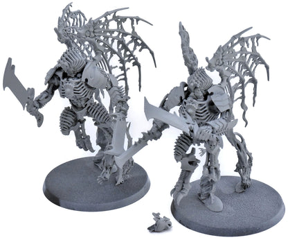 SOULBLIGHT GRAVELORDS 2 Morghast Archai #1 missing heads Warhammer Sigmar 2531