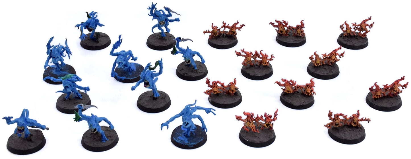 DISCIPLES OF TZEENTCH 10 Blue Horrors + 10 Brimstones #3 Sigmar 2990