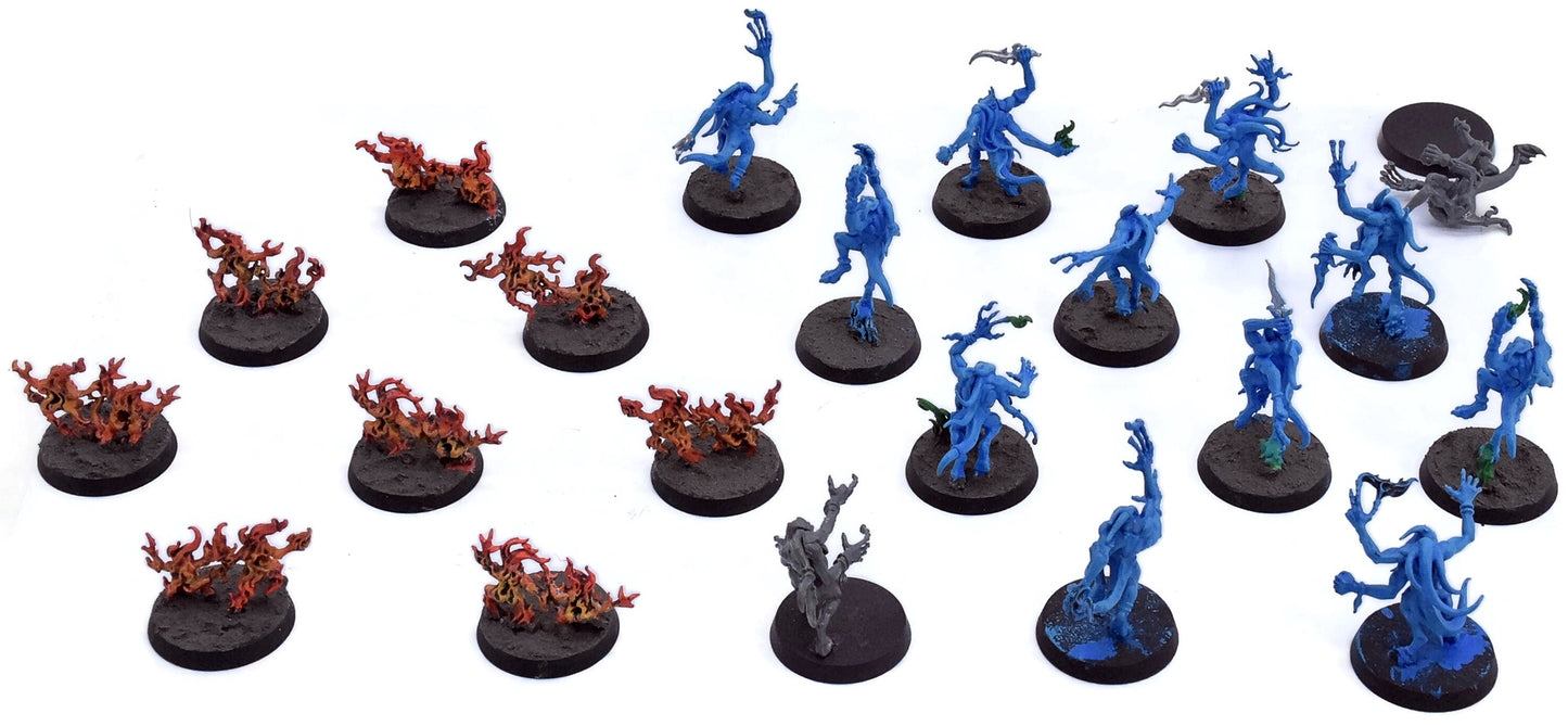 DISCIPLES OF TZEENTCH Blue Horrors + Brimstones #4 Sigmar 3010