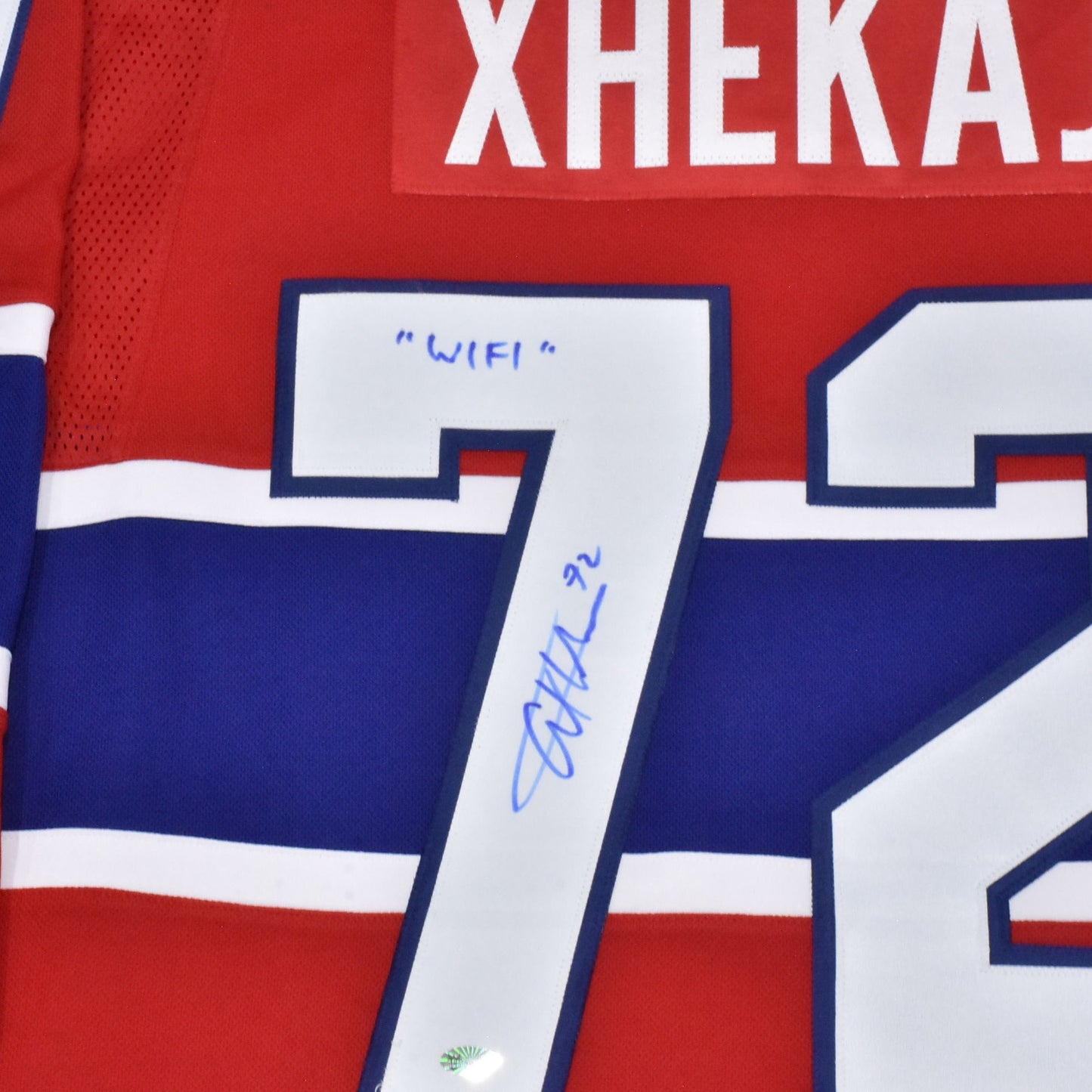 Arber Xhekaj Autographed Adidas Premium Jersey