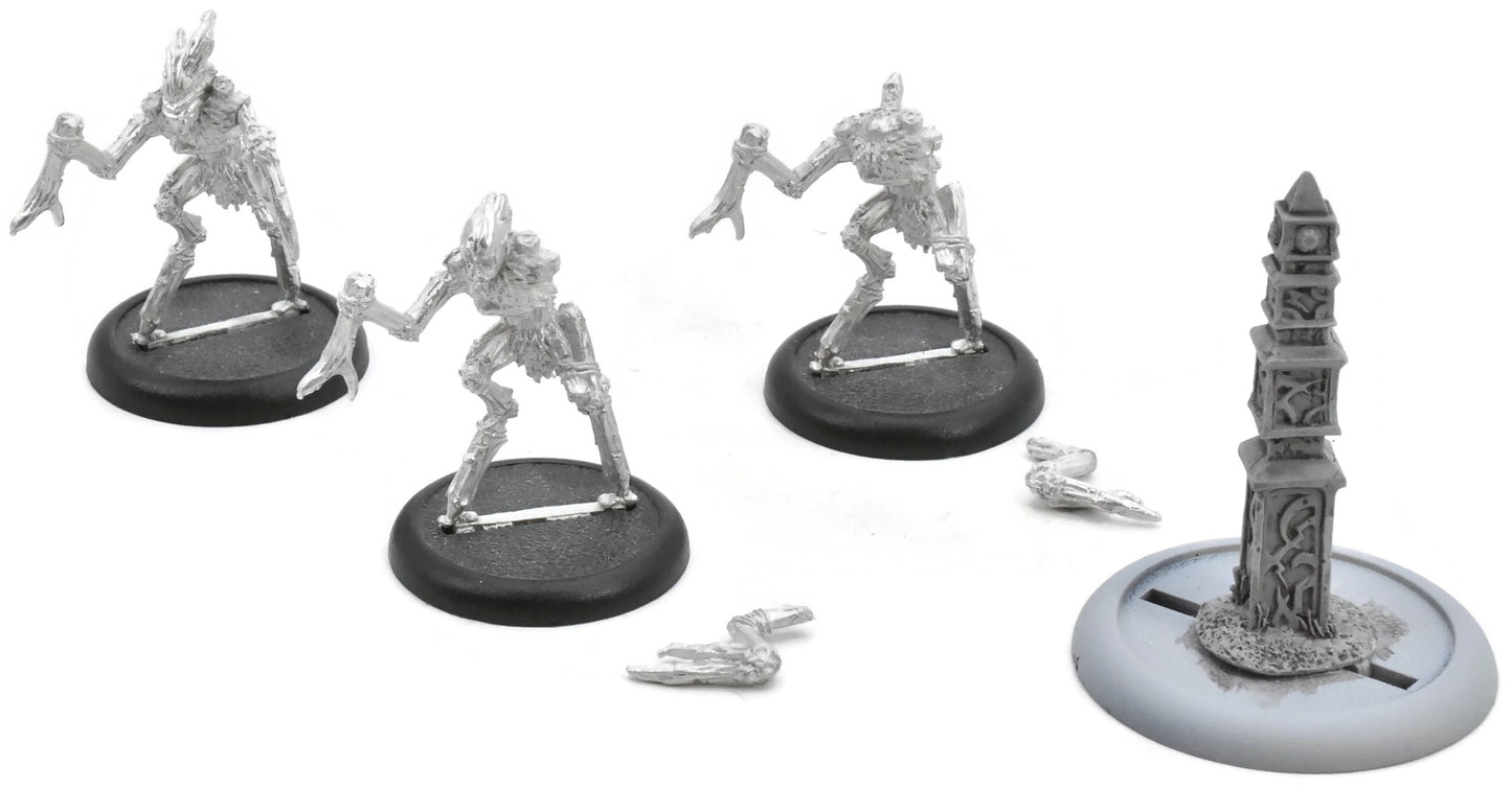 WARMACHINE 3 Mannikins + Sentry Stone #1 METAL Hordes 6347