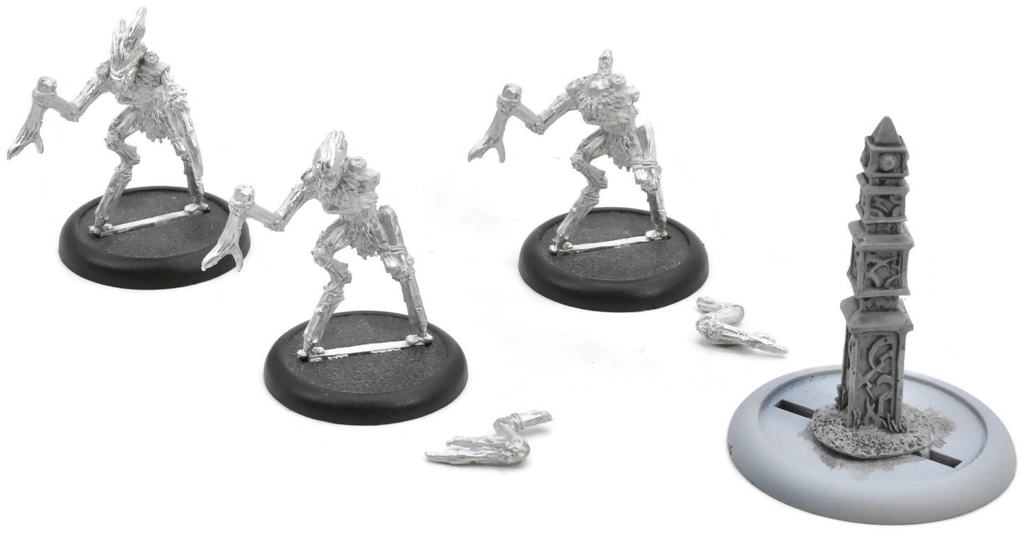 WARMACHINE 3 Mannikins + Sentry Stone #1 METAL Hordes 6347