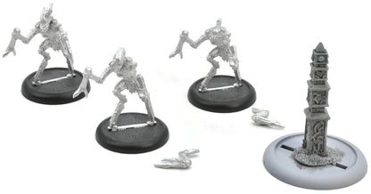 WARMACHINE 3 Mannikins + Sentry Stone #1 METAL Hordes 6347