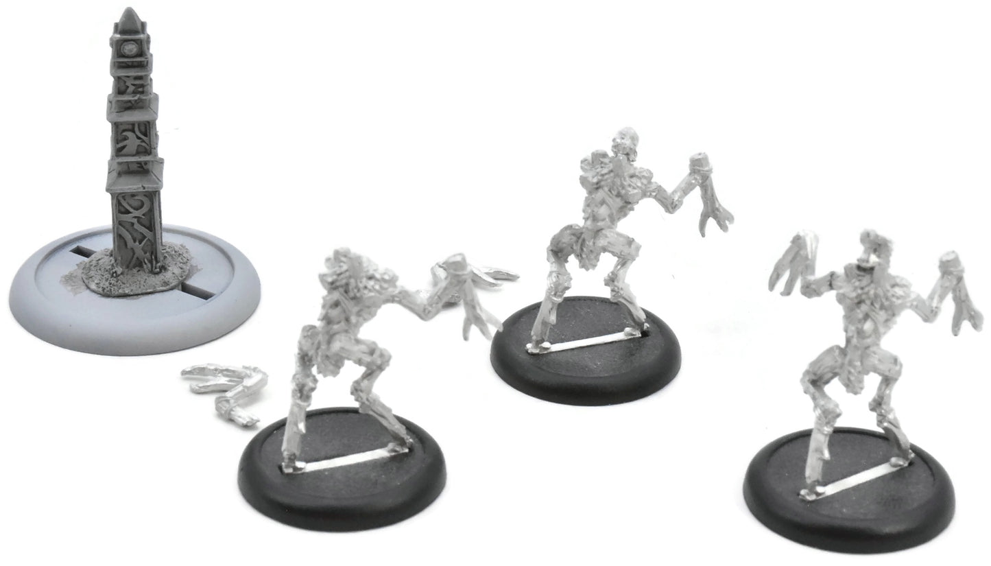 WARMACHINE 3 Mannikins + Sentry Stone #1 METAL Hordes 6347