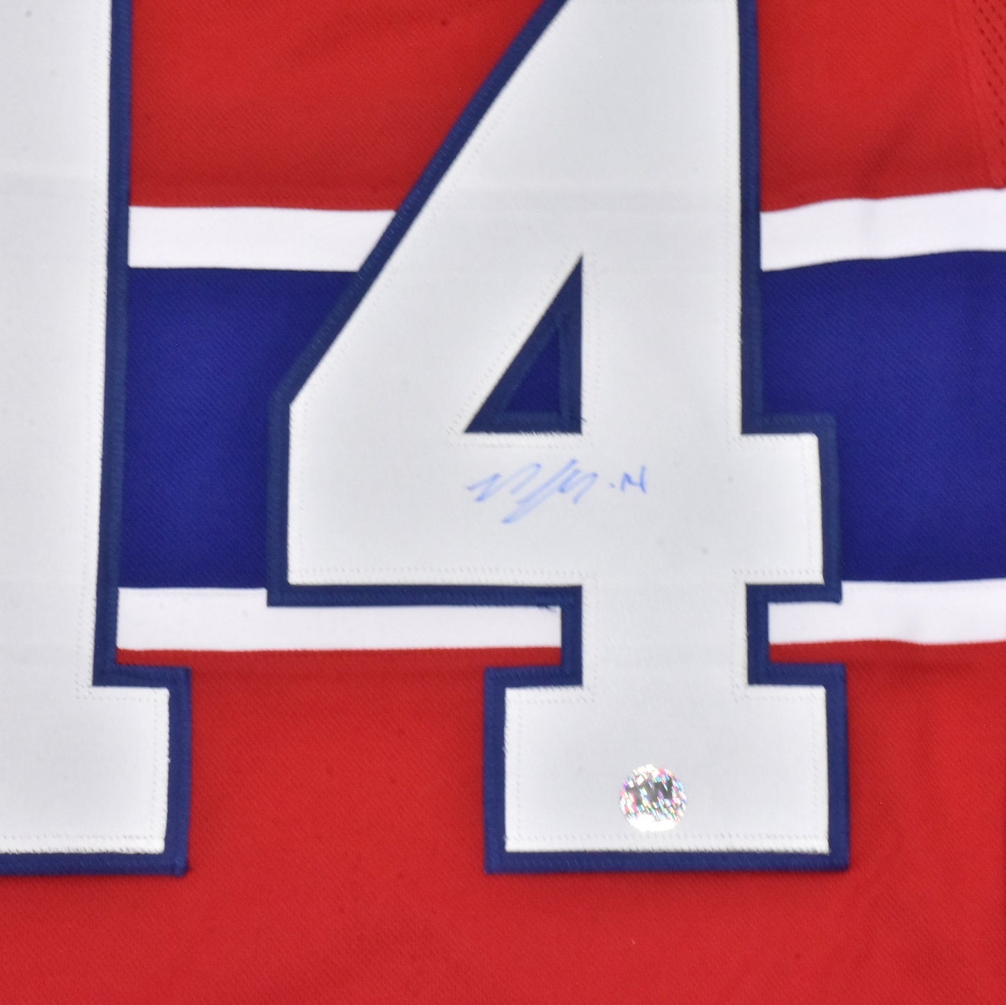Nick Suzuki Autographed Red Adidas Jersey