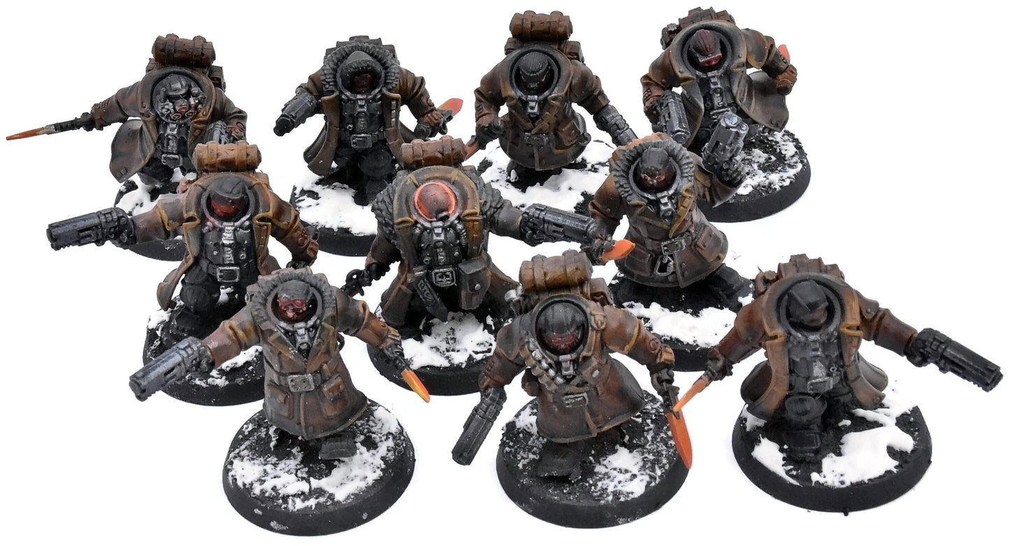 LEAGUES OF VOTANN 10 Hernkyn Yaegirs #1 PRO PAINTED Warhammer 40K 3843
