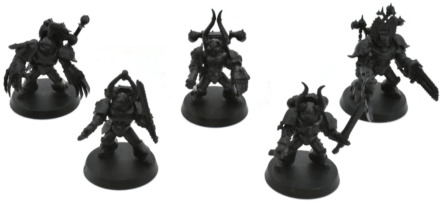 CHAOS SPACE MARINES 5 Legionaries #1 Warhammer 40K Old Sculpt 6897