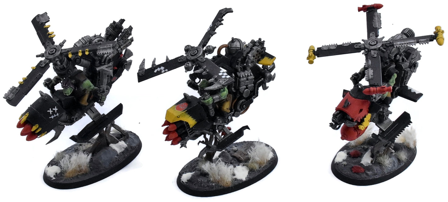 ORKS 3 Deffkoptas #1 WELL PAINTED Warhammer 40K 4208
