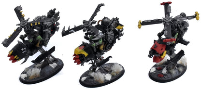 ORKS 3 Deffkoptas #1 WELL PAINTED Warhammer 40K 4208