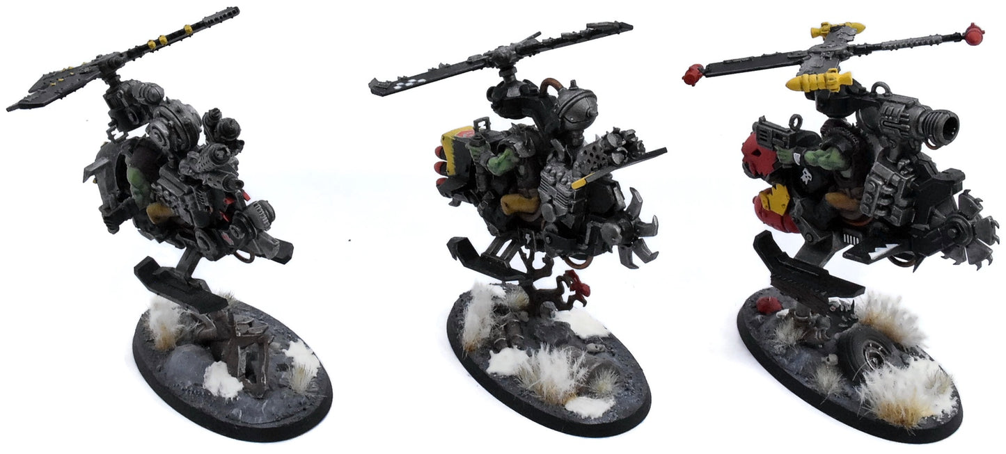 ORKS 3 Deffkoptas #1 WELL PAINTED Warhammer 40K 4208