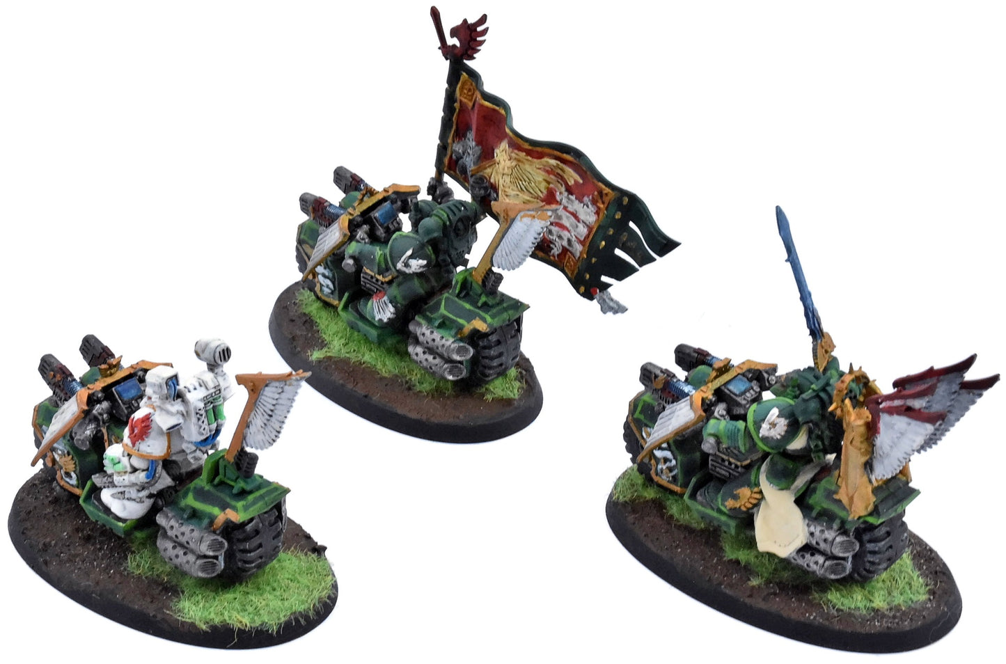 DARK ANGELS 3 Ravenwing Black Knights Raven Guard #1 Warhammer 40K 4482