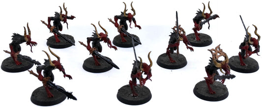 BLADES OF KHORNE 10 Bloodletters #1 WELL PAINTED Sigmar 4819