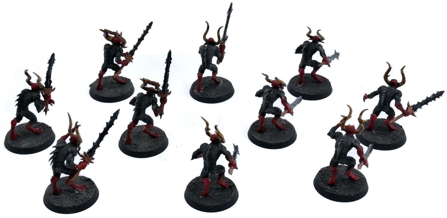 BLADES OF KHORNE 10 Bloodletters #1 WELL PAINTED Sigmar 4819