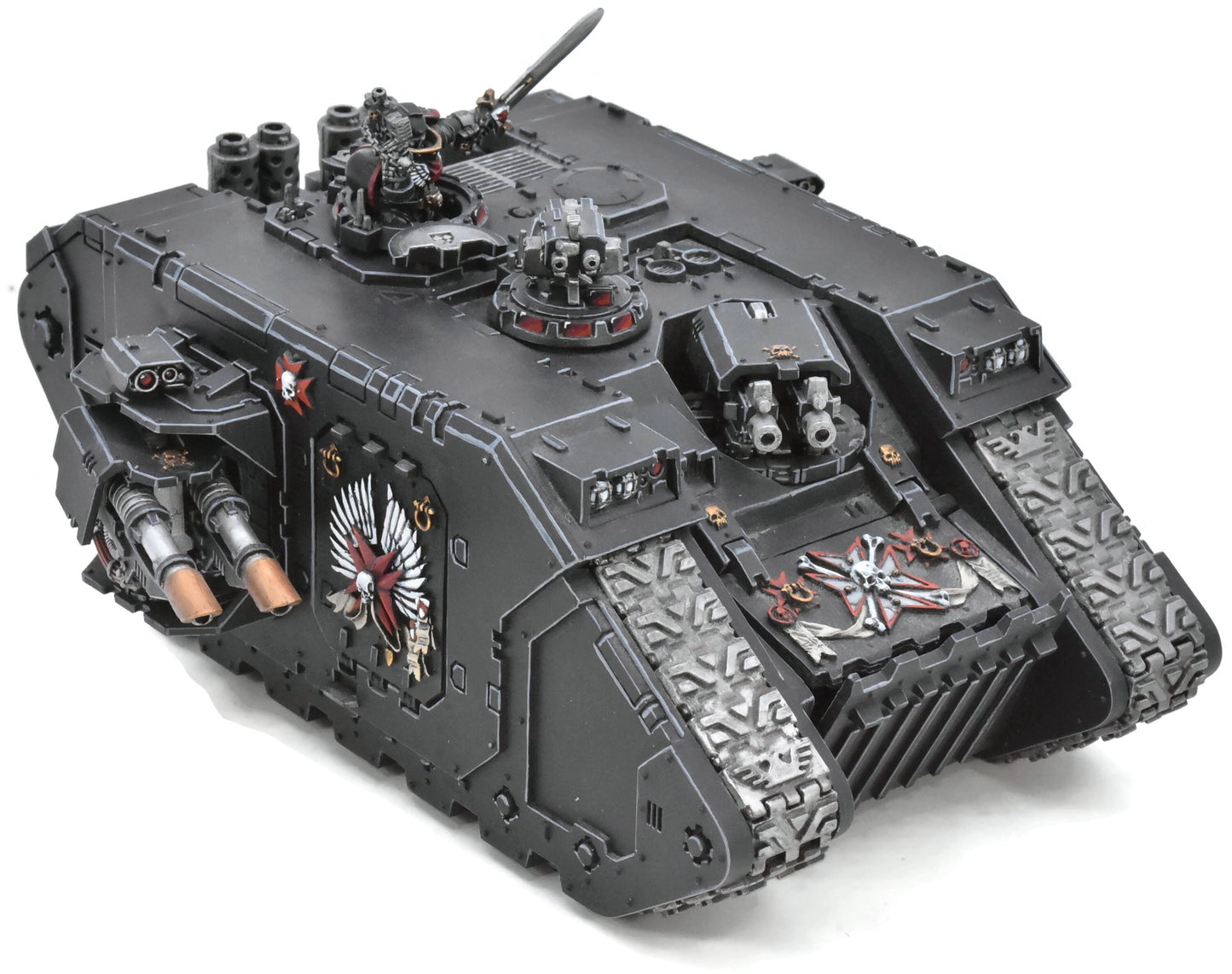 SPACE MARINES Land Raider Redeemer #1 PRO PAINTED Black templars 40K 7399